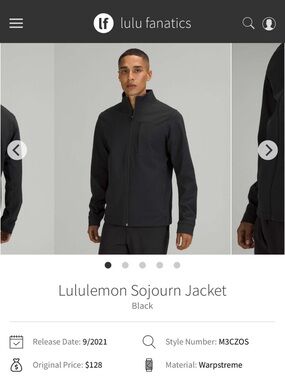 Lululemon Men’s Sojourn Jacket